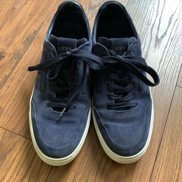 Tod's Other - TOD’S Blue Suede Sneakers